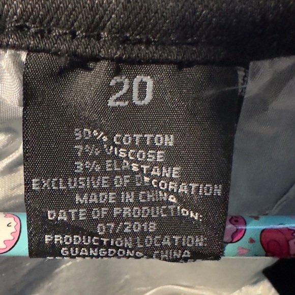 Red Bottoms Size 20 Black Skinny Denim - Picture 8 of 8